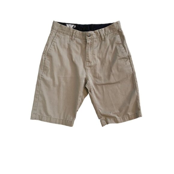 Volcom Men's Corpo Class Chino Casual Tan Beige Shorts Size 28‎ Skateboard Skate - Picture 1 of 7